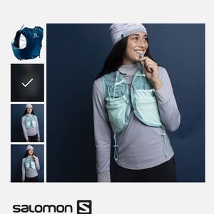 Salomon advanced skin 8 women’s running hydration vest  yucca/canton color small